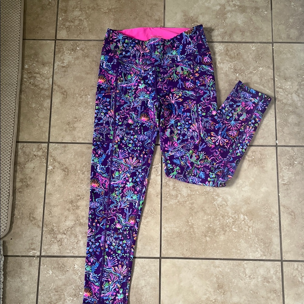 Lilly Pulitzer Purple Patterned Leggings